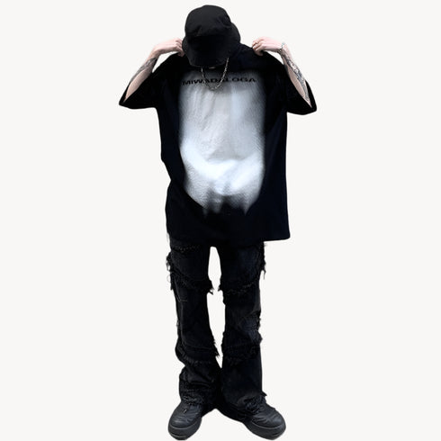 Graffiti Abstract Pattern Summer Graphic Oversized Tee